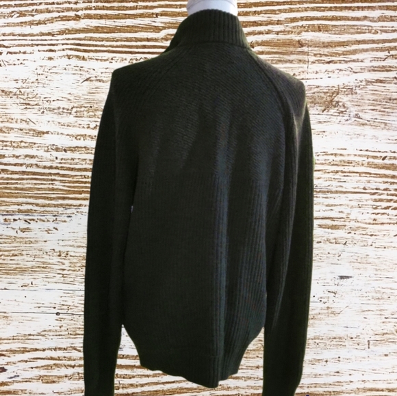 Lucky Brand men's zip front sweater jacket sz L - Picture 4 of 7
